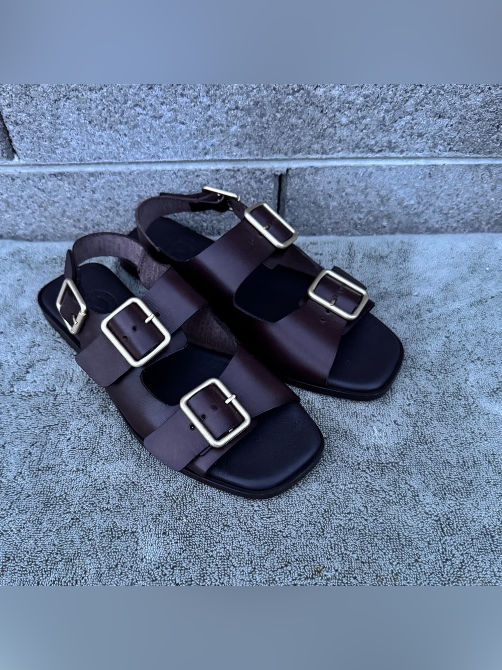 PENELOPE CHILVERS PORTOBELLO SLINGBACK WOMEN SANDALS BITTER BROWN SIZE US 5